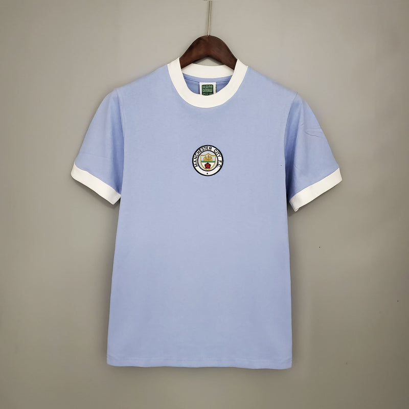 Camisa Manchester City Home (1) 1972 Retrô Masculina