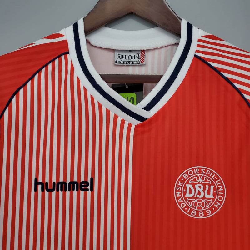 Camisa Dinamarca Home (1) 1986 Hummel Retrô Masculina