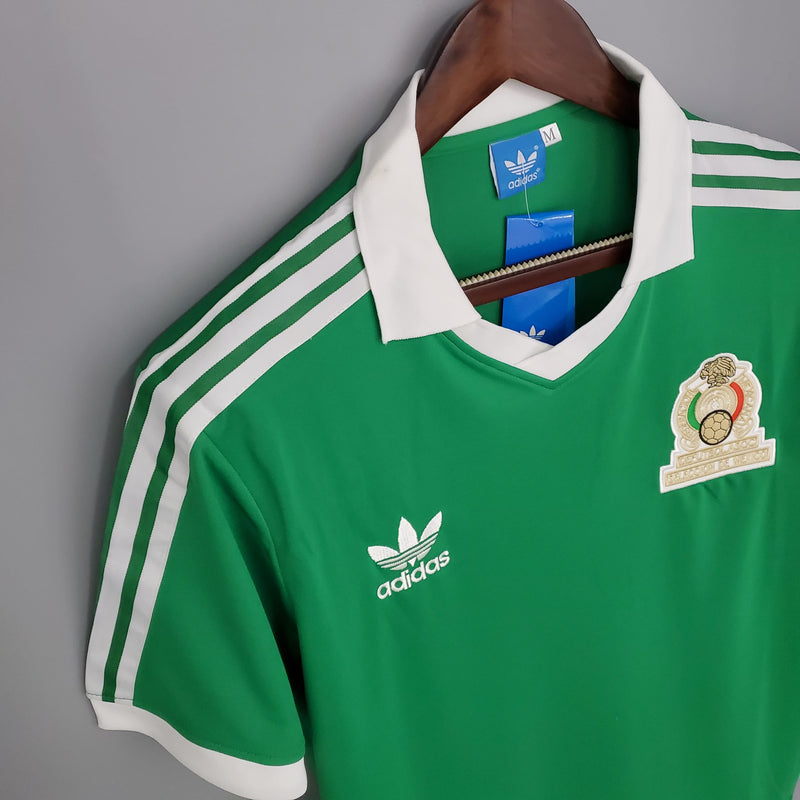 Camisa México Home (1) 1986 Adidas Retrô Masculina