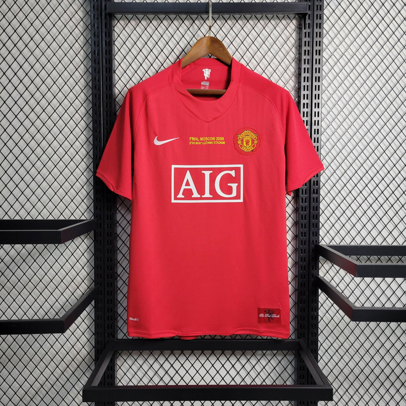 Camisa Manchester United Home (1) 2007/08 Nike Retrô Masculina