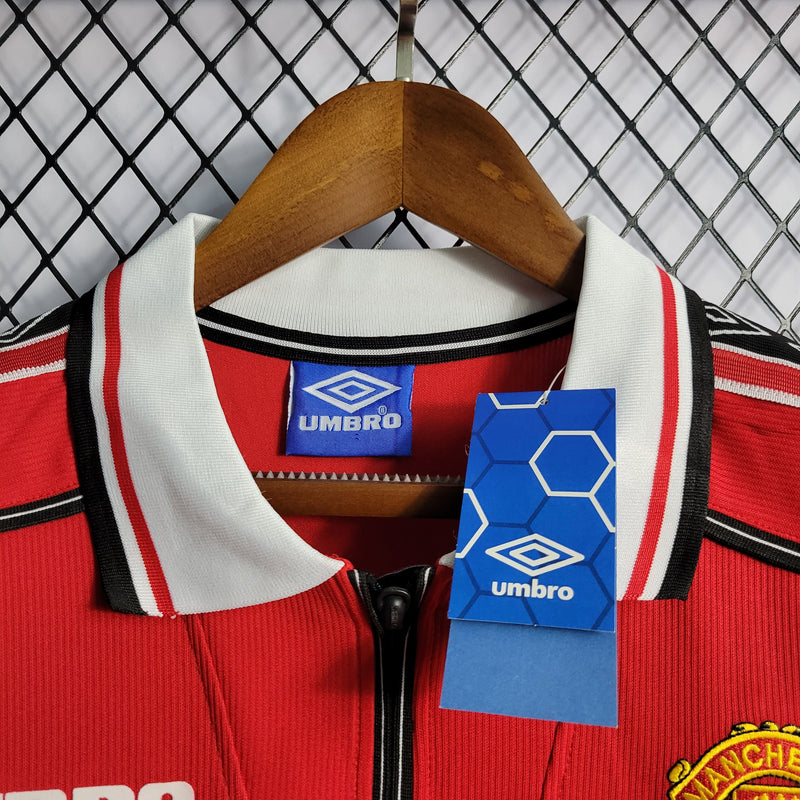 Camisa Manchester United Home (1) 1998/99 Umbro Retrô Manga Longa Masculina