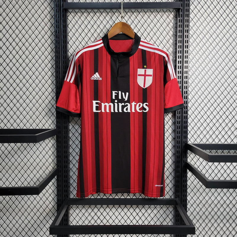 Camisa Milan Home (1) 2014/15 Adidas Retrô Masculina