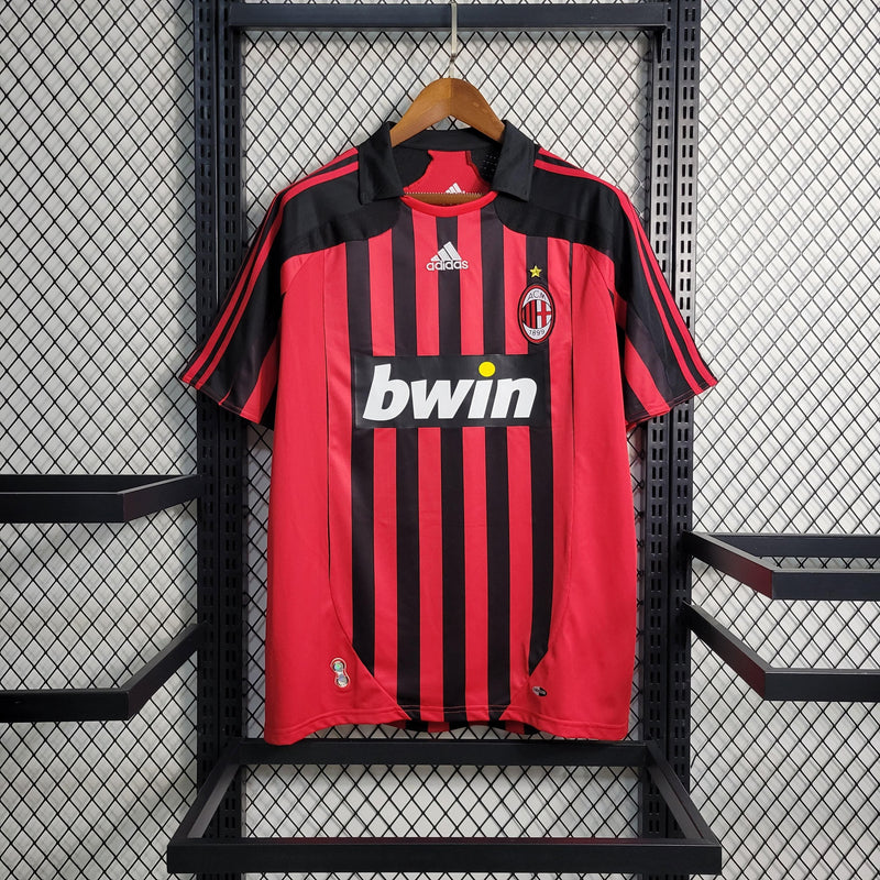 Camisa Milan Home (1) 2007/08 Adidas Retrô Masculina