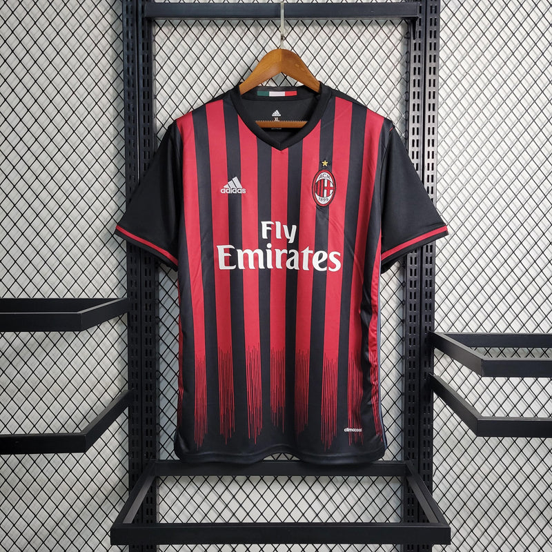 Camisa Milan Home (1) 2016/17 Adidas Retrô Masculina