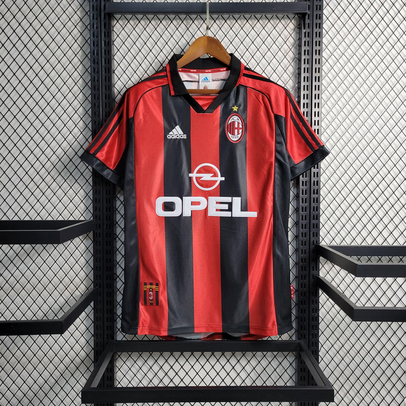 Camisa Milan Home (1) 1998/99 Adidas Retrô Masculina