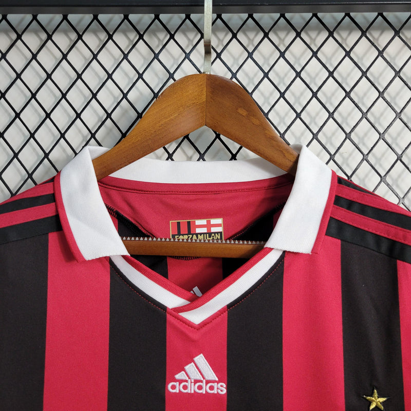 Camisa Milan Home (1) 2009/10 Adidas Retrô Masculina