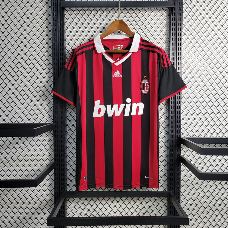 Camisa Milan Home (1) 2009/10 Adidas Retrô Masculina