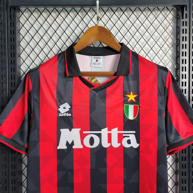 Camisa Milan Home (1) 1993/94 Lotto Retrô Masculina