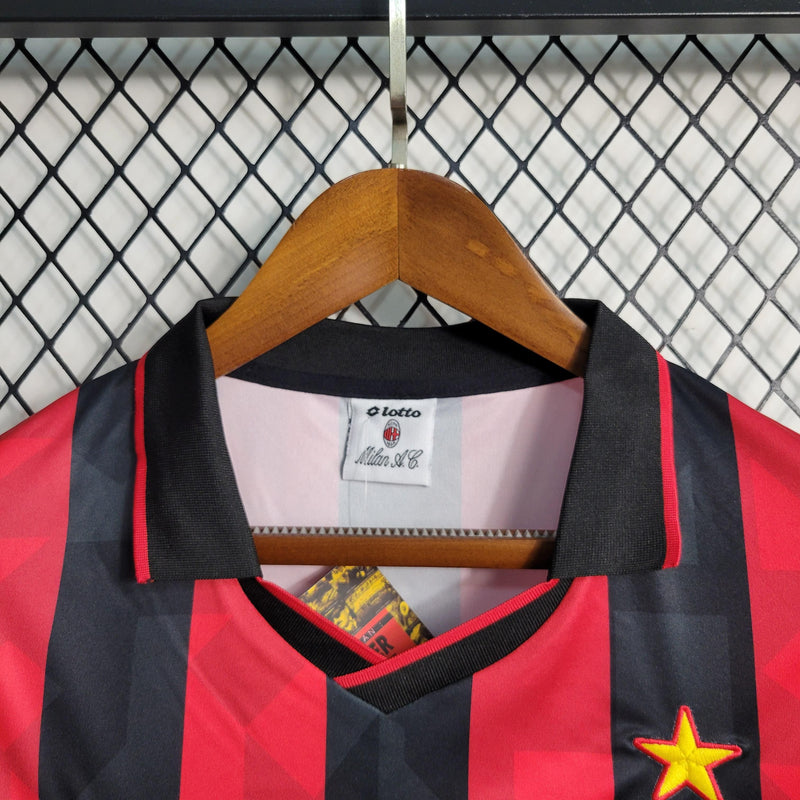 Camisa Milan Home (1) 1993/94 Lotto Retrô Masculina