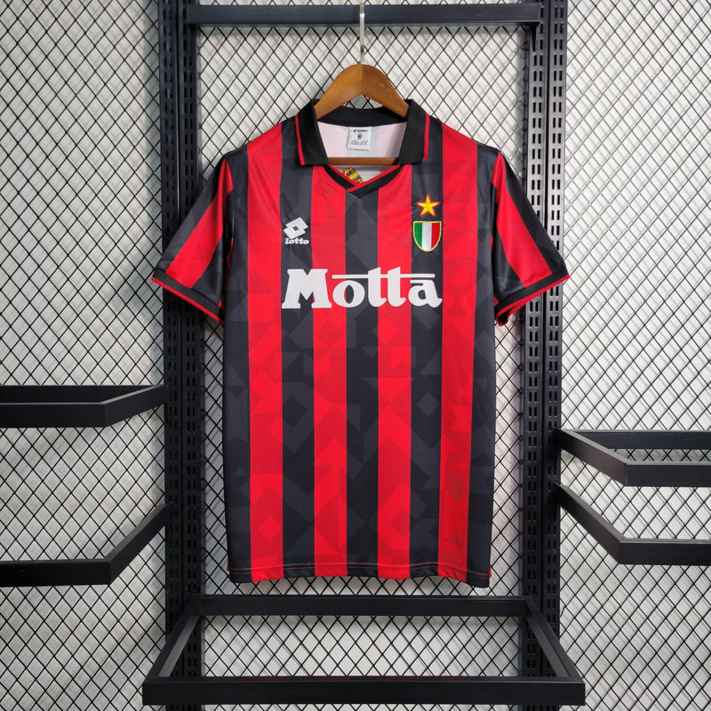 Camisa Milan Home (1) 1993/94 Lotto Retrô Masculina