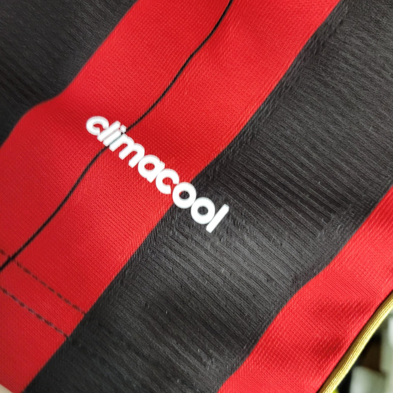 Camisa Milan Home (1) 2013/14 Adidas Retrô Manga Longa Masculina