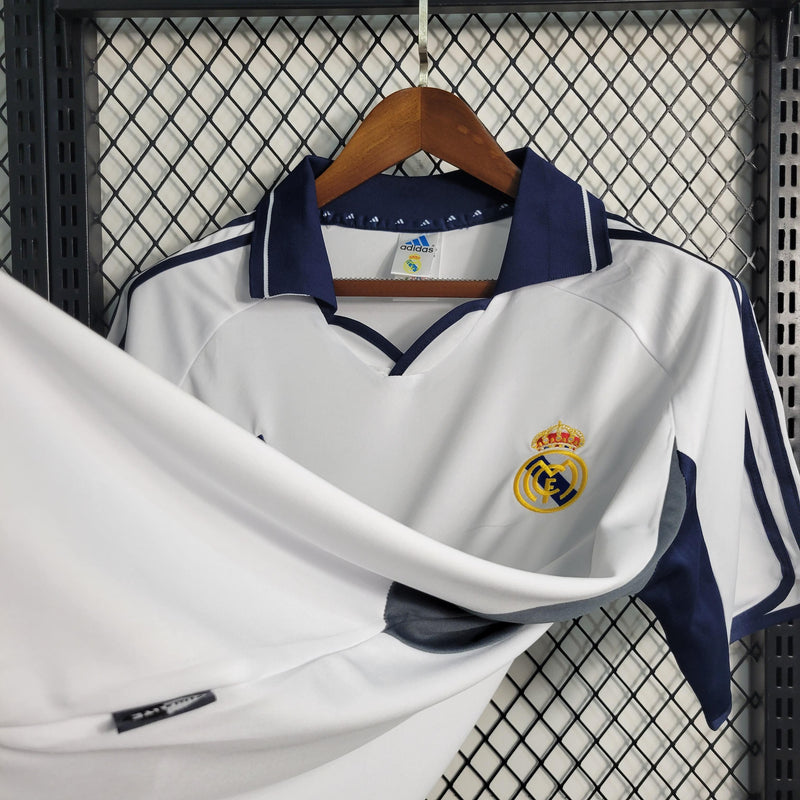 Camisa Real Madrid Home (1) 2000/01 Adidas Retrô Masculina