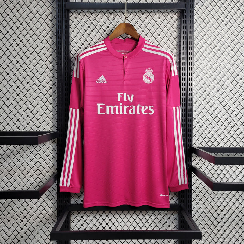 Camisa Real Madrid Away (2) 2014/15 Adidas Retrô Manga Longa Masculina