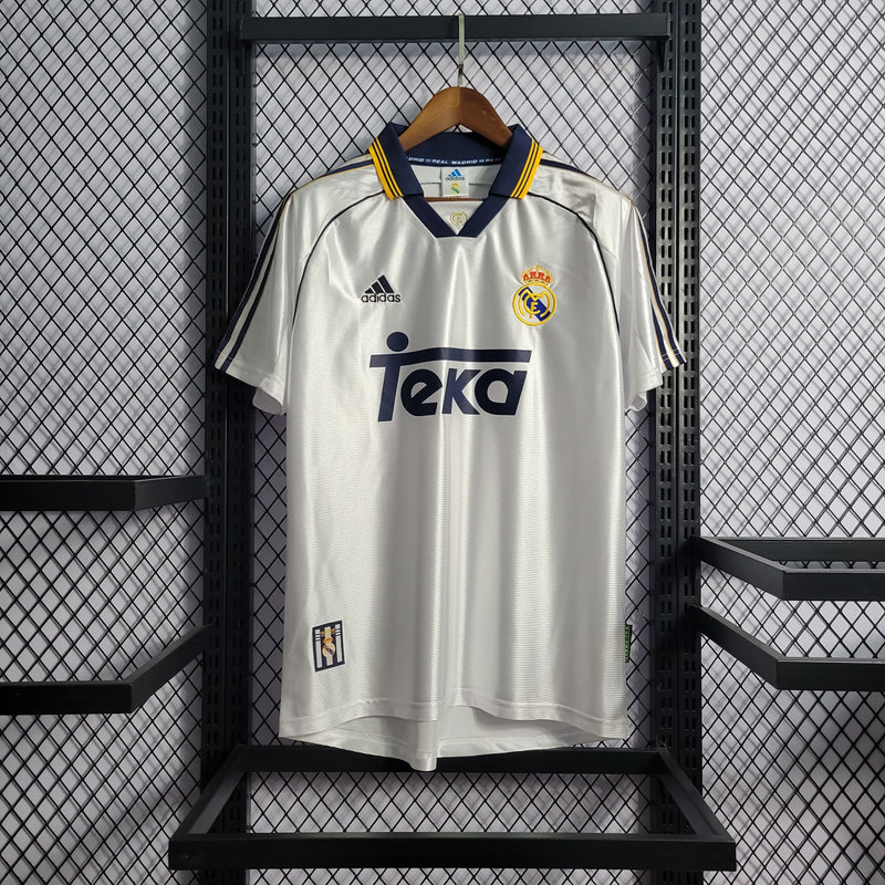 Camisa Real Madrid Home (1) 2000 Adidas Retrô Masculina