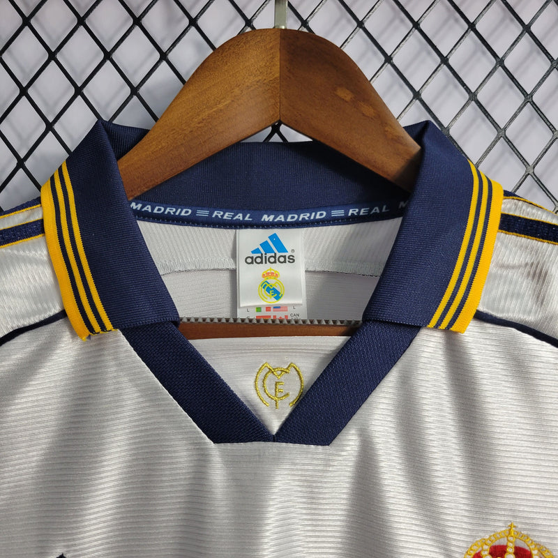 Camisa Real Madrid Home (1) 2000 Adidas Retrô Masculina