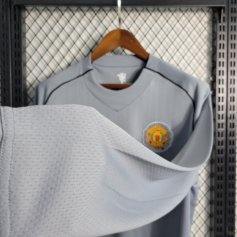 Camisa Manchester United Goleiro 2007/08 Nike Retrô Manga Longa Masculina