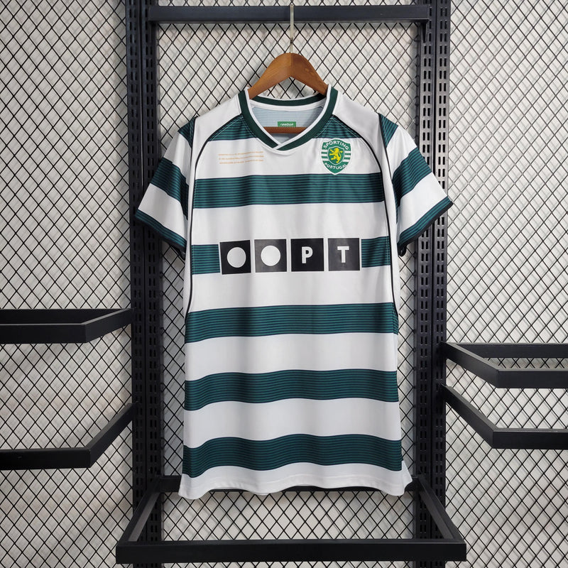 Camisa Sporting Lisboa Home (1) 2001/03 Reebok Retrô Masculina