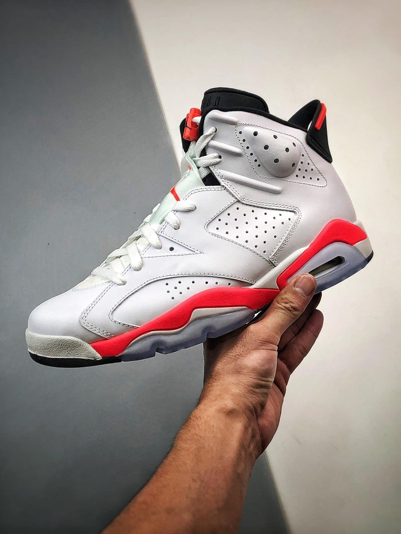 Tênis Nike Air Jordan 6 Retro "Infrared White" - Rei da Pelada