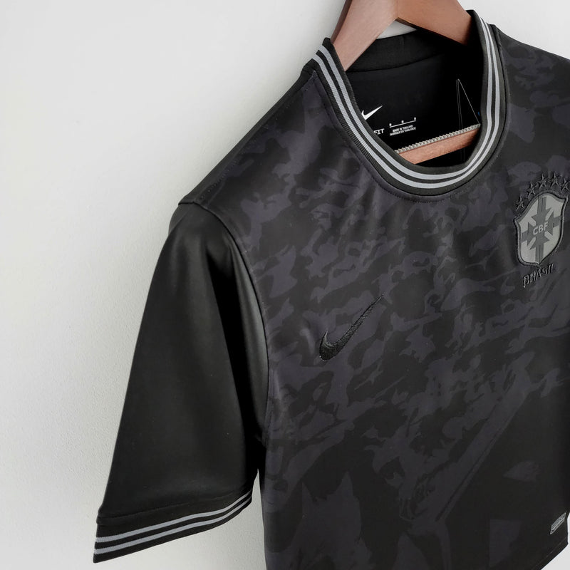 Camisa Seleção Brasil 2022/22 Edição Limitada All Black