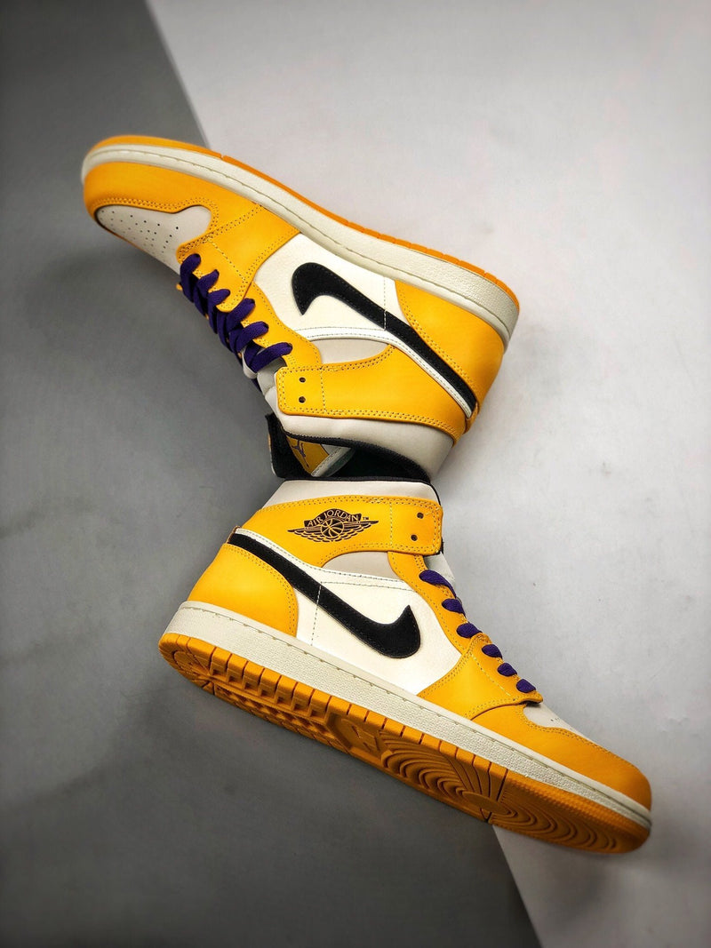 Tênis Nike Air Jordan 1 Mid SE "Lakers" - Rei da Pelada