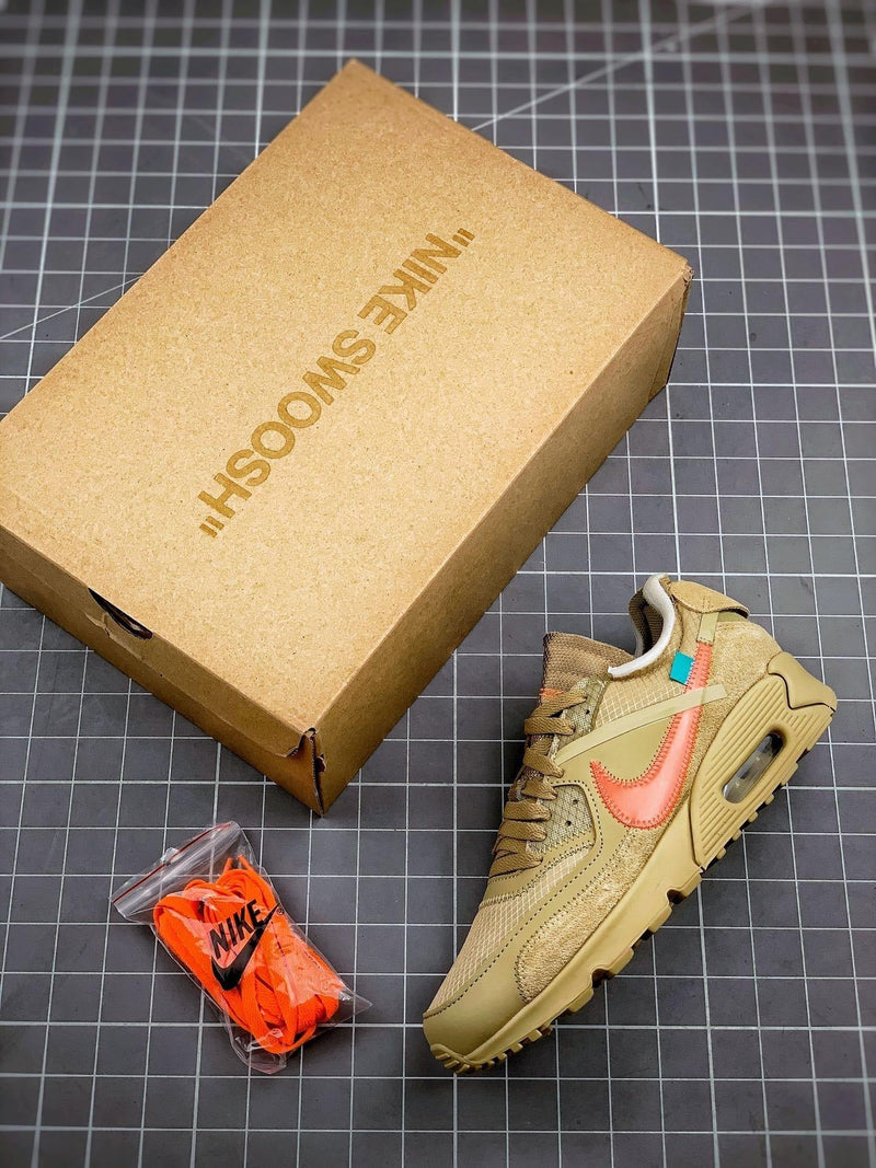 Tênis Nike Air Max 90 x OFF-White "Mocha" - Rei da Pelada