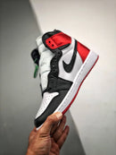 Tênis Nike Air Jordan 1 Retro High "Satin Black Toe" - Rei da Pelada