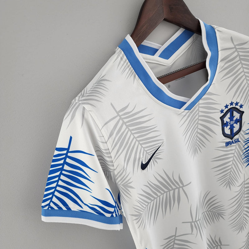 Camisa Feminina Seleção Brasil 2022/22 Edição Limitada Branca