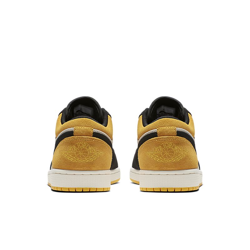 Tênis Nike Air Jordan 1 Low Sail University Gold Black - Rei da Pelada