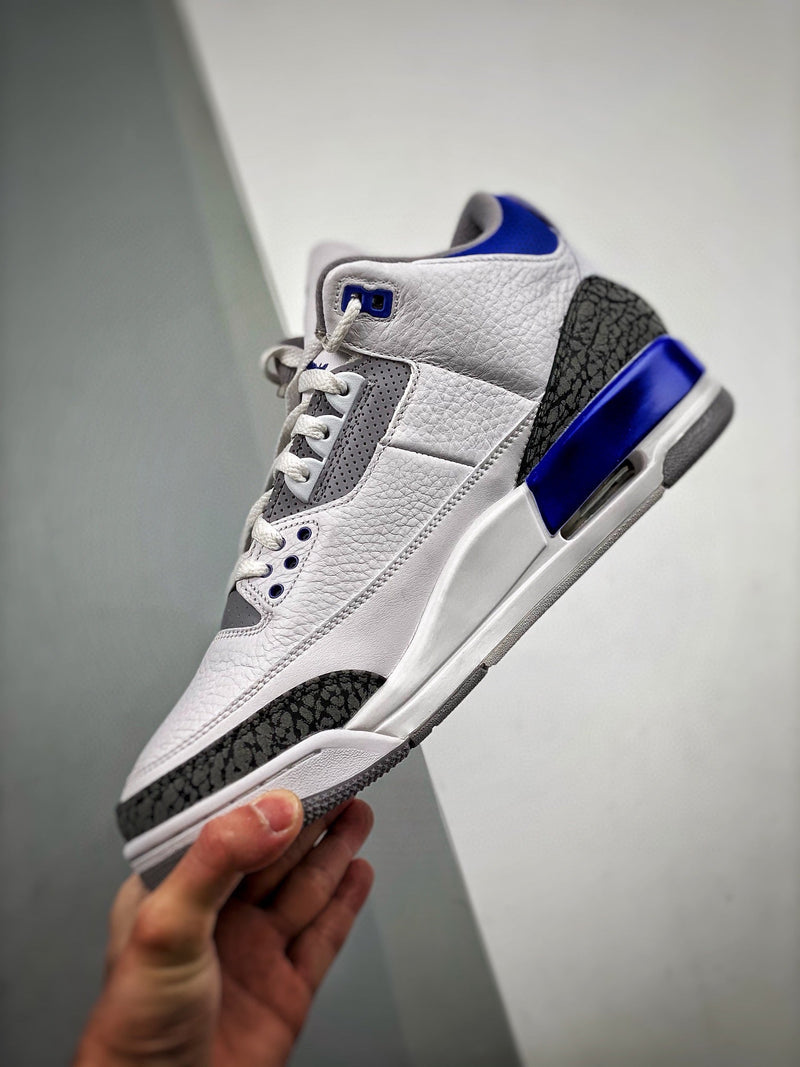 Tênis Nike Air Jordan 3 Retro "Racer Blue CT" - Rei da Pelada