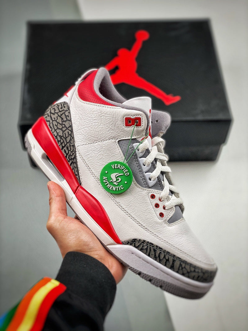 Tênis Nike Air Jordan 3 Retro "Fire Red" - Rei da Pelada