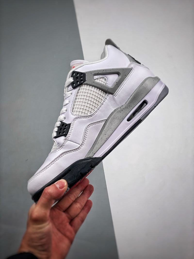 Tênis Nike Air Jordan 4 "White Cement" - Rei da Pelada