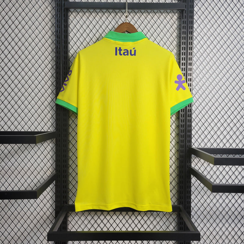 Camisa Seleção Brasileira Amarela Polo 2022/23