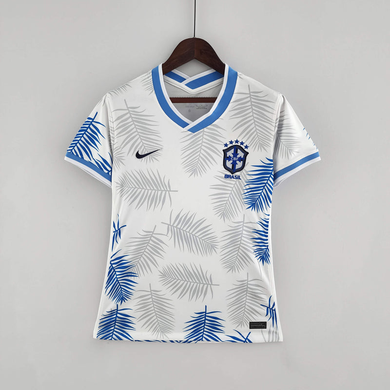 Camisa Feminina Seleção Brasil 2022/22 Edição Limitada Branca