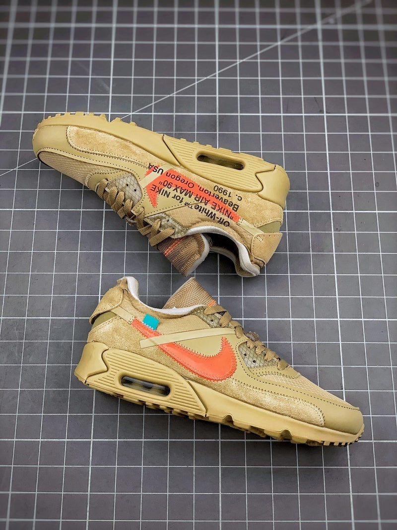 Tênis Nike Air Max 90 x OFF-White "Mocha" - Rei da Pelada