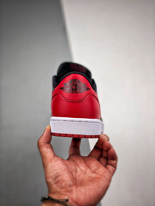 Tênis Nike Air Jordan 1 Low Retro "Bred" - Rei da Pelada