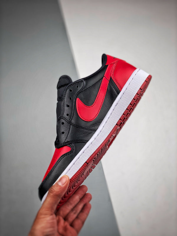 Tênis Nike Air Jordan 1 Low Retro "Bred" - Rei da Pelada