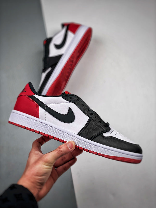 Tênis Nike Air Jordan 1 Low "Black Toe" - Rei da Pelada