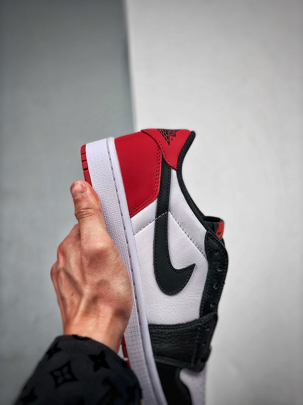 Tênis Nike Air Jordan 1 Low "Black Toe" - Rei da Pelada