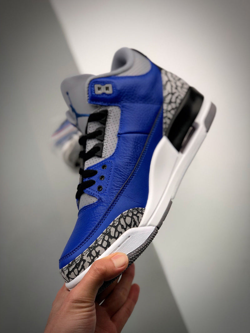 Tênis Nike Air Jordan 3 Retro "Blue Cement" - Rei da Pelada