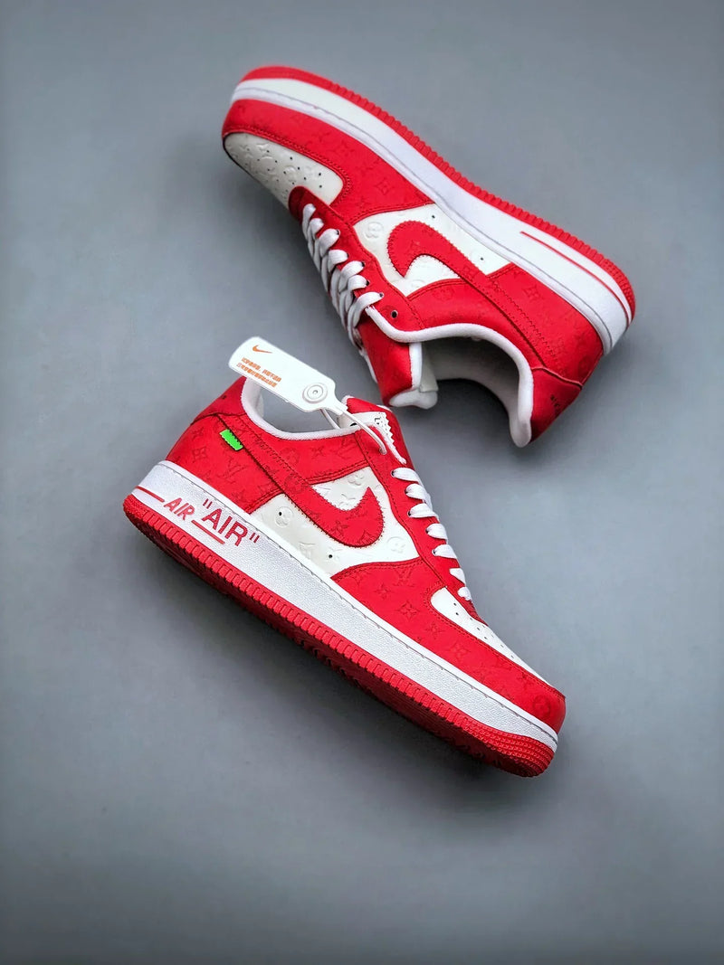 Tênis Nike Air Force 1 Low x "Louis Vuitton" Red - Rei da Pelada