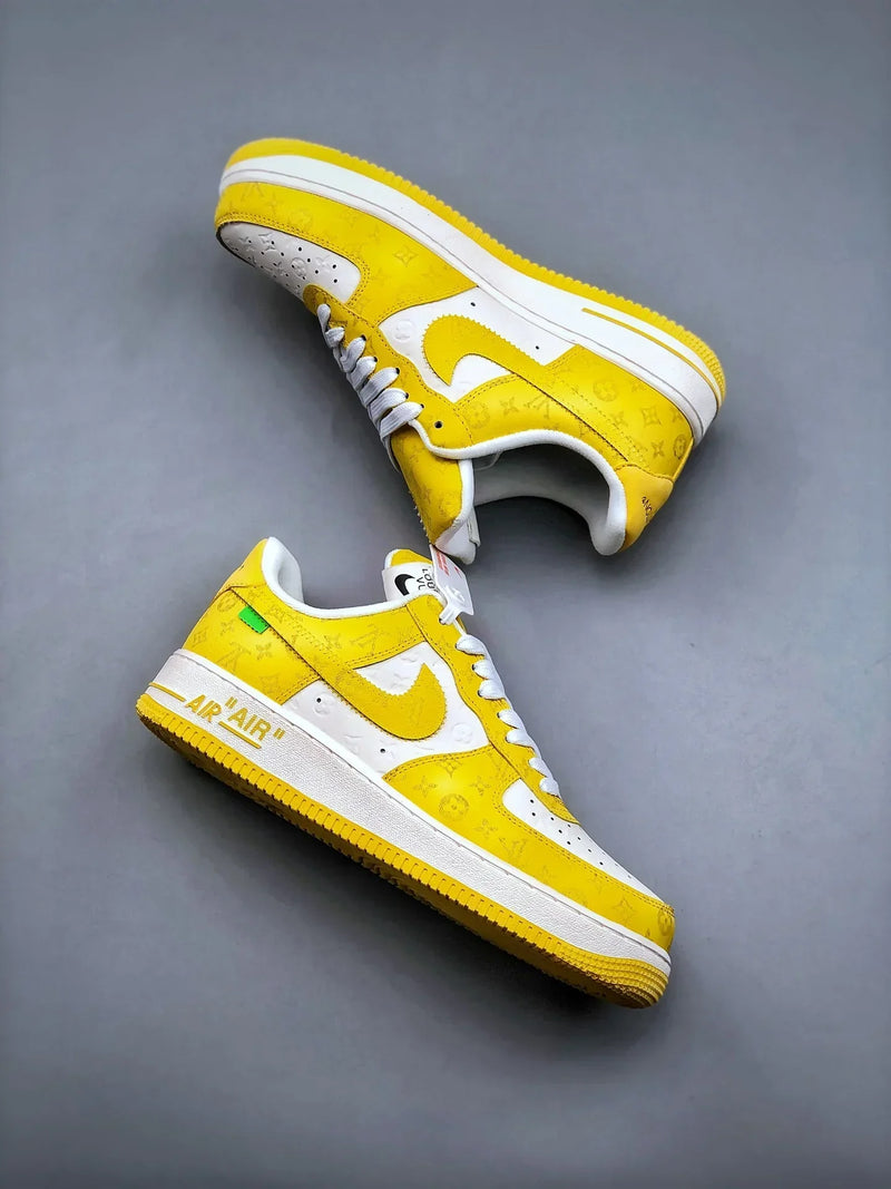 Tênis Nike Air Force 1 Low x "Louis Vuitton" Yellow - Rei da Pelada