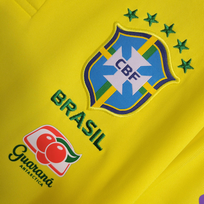 Camisa Seleção Brasileira Amarela Polo 2022/23