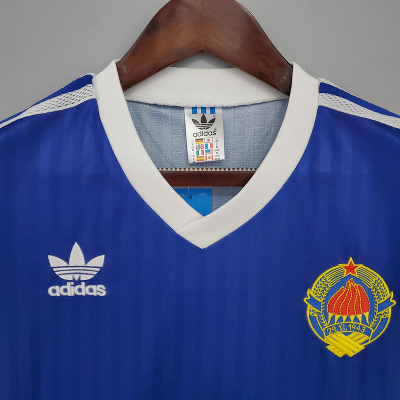 Camisa Yugoslavia Home (1) 1990 Adidas Retrô Masculina