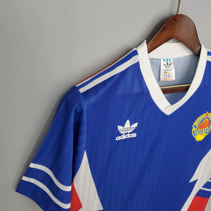 Camisa Yugoslavia Home (1) 1990 Adidas Retrô Masculina