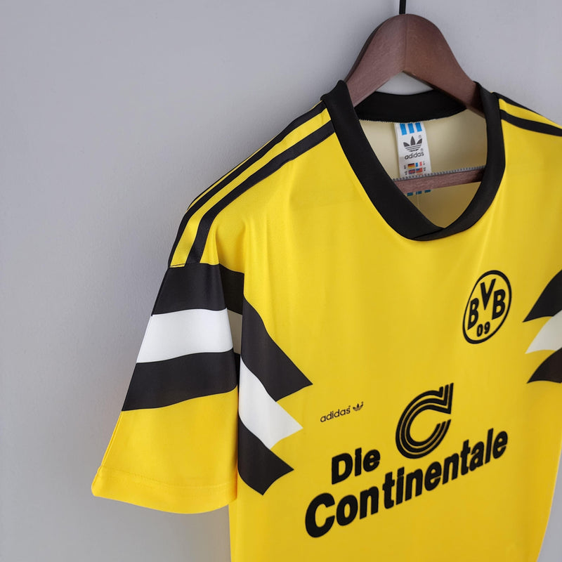 Camisa Borussia Dortmund Home (1) 1989 Adidas Retrô Masculina