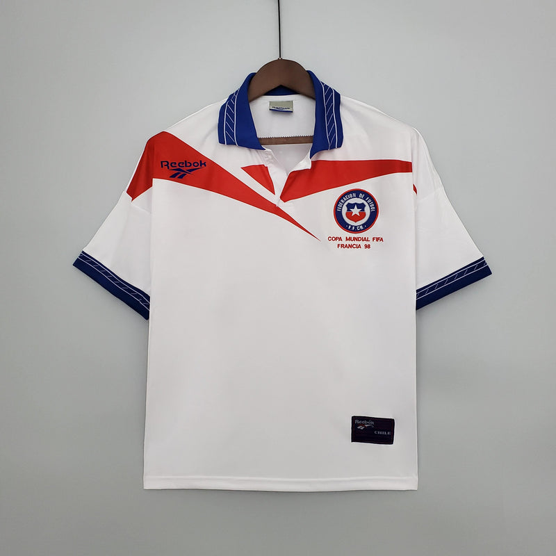 Camisa Chile Away (2) 1998 Reebok Retrô Masculina