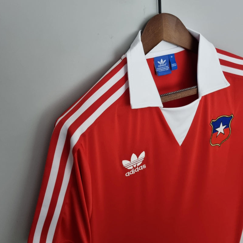 Camisa Chile Home (1) 1982 Adidas Retrô Masculina