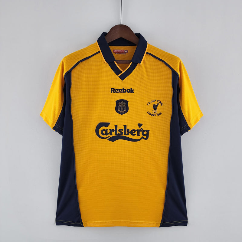 Camisa Liverpool Away (2) 2000/01 Reebok Retrô Masculina