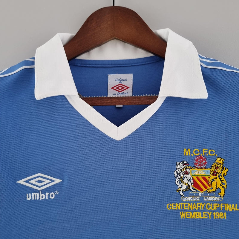 Camisa Manchester City Home (1) 1981/82 Umbro Retrô Masculina