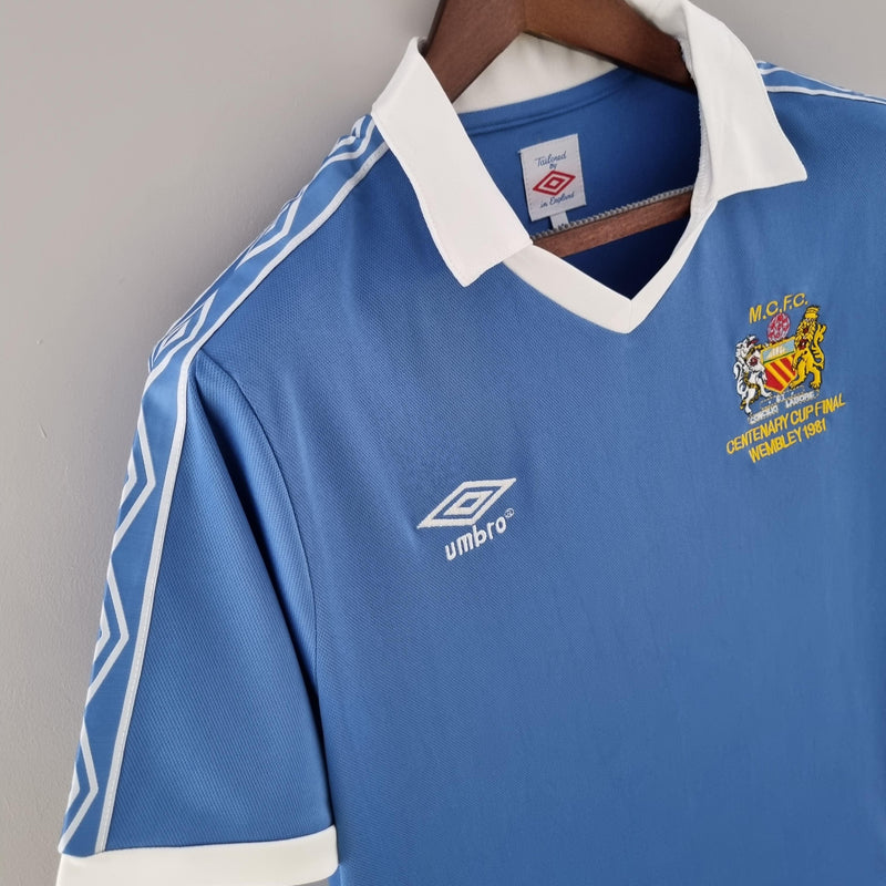 Camisa Manchester City Home (1) 1981/82 Umbro Retrô Masculina